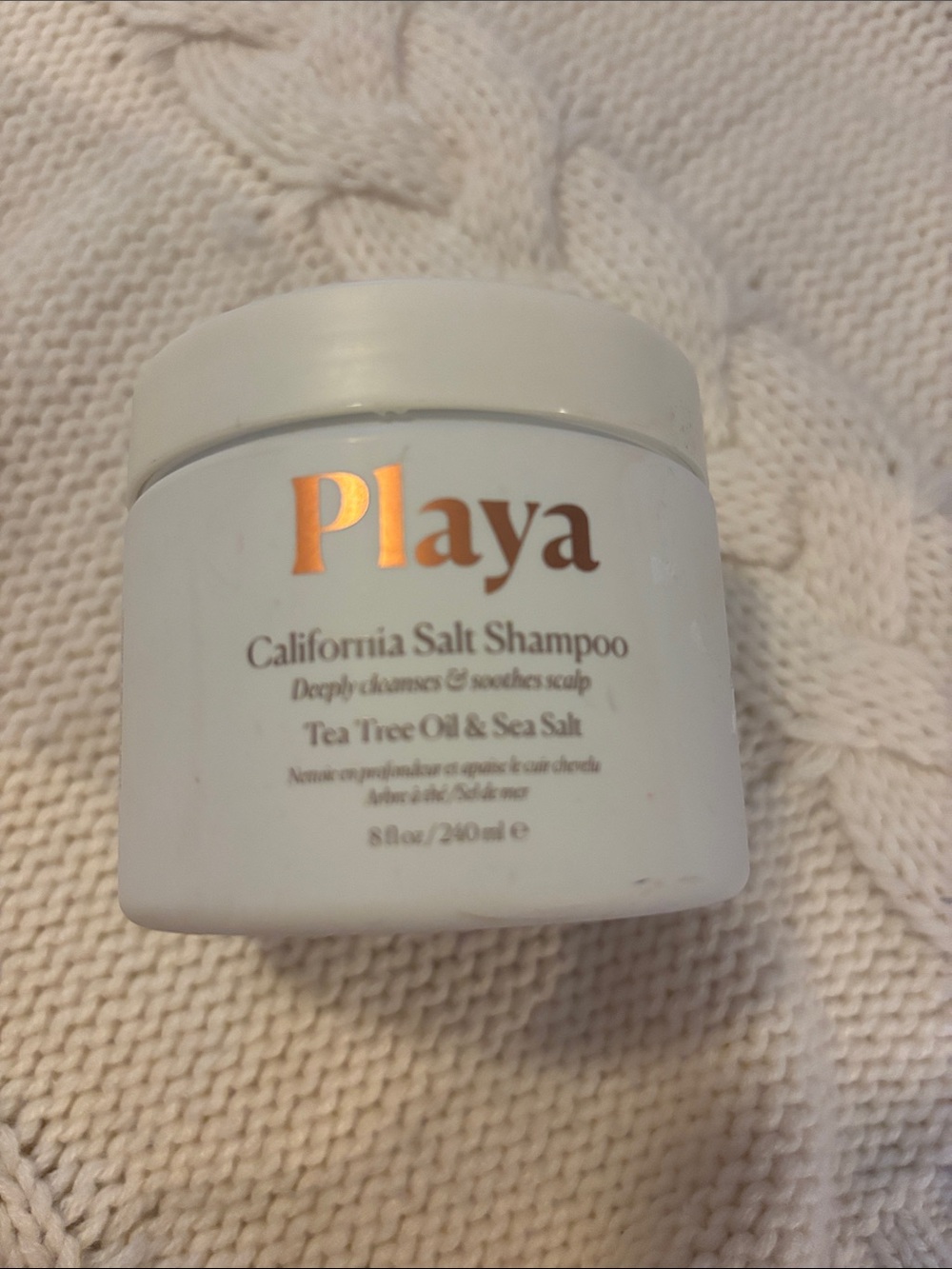 Playa California Salt Shampoo - Tea Tree Oil & Sea Salt (White)